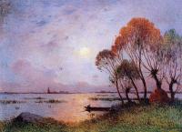 Ferdinand Loyen Du Puigaudeau - Sunset on the Grande Briere